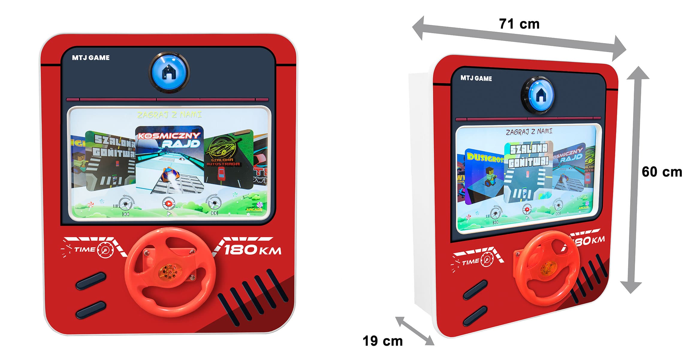 Automat MTJ RACING Wall - wynajem automat arcade