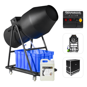Zestaw: wyrzutnia piany JFC1000 BeamZ + koncentrat 5 L - wynajem piana party
